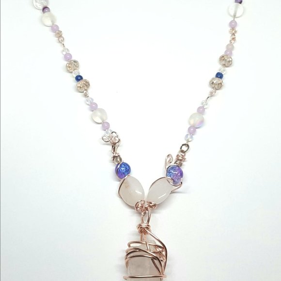 Angelic Cloud Faerie Clear Quartz Crystal Necklace - Picture 3 of 8